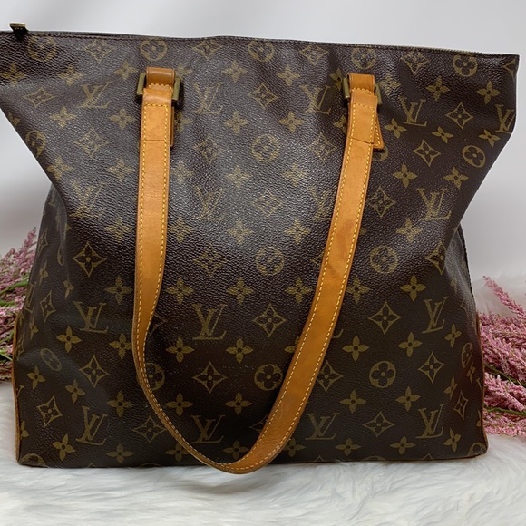 047 Authentic Louis Vuitton Brown Cabaz Mezzo Mono Datecode: TH0013 - Picture 3 of 16